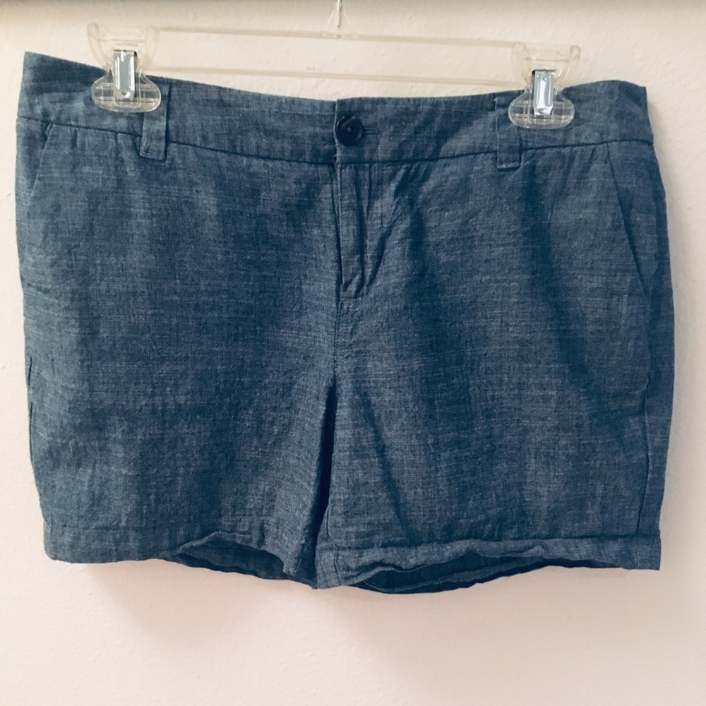 Merona Blue Linen Shorts